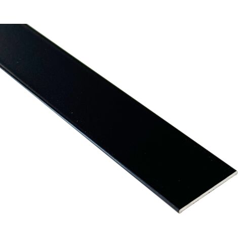 Méplat aluminium (24mm x 1mm x 1950 mm, Noir mat) HOMEWELL