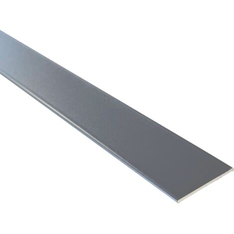 Méplat aluminium (24mm x 1mm x 1950 mm, Gris ardoise) HOMEWELL