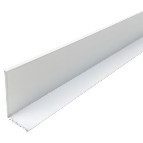 Cornière en aluminium 40mm x20mm x1.3mm, lg 1000mm (Laqué blanc) HOMEWELL