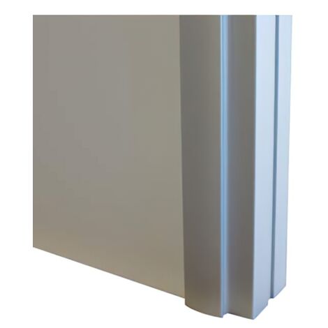 Profilé poignée aluminium Styldoor pour portes de placard coulissant d'ép. 19mm, anodisé argent, longueur 2.55m HOMEWELL
