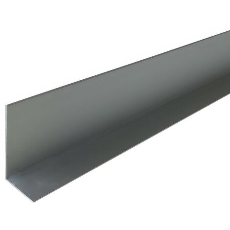 Cornière en aluminium 40mm x20mm x1.3mm, lg 1000mm (Anodisé argent) HOMEWELL