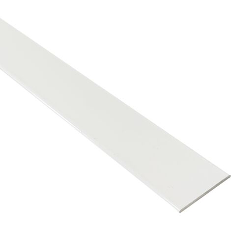 Méplat aluminium (24mm x 1mm x 1950 mm, Laqué Blanc) HOMEWELL