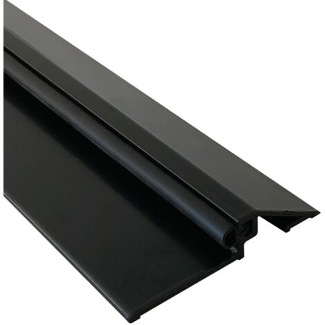 Seuil de porte (PMR) avec joint, Laqué noir, 1,95m HOMEWELL