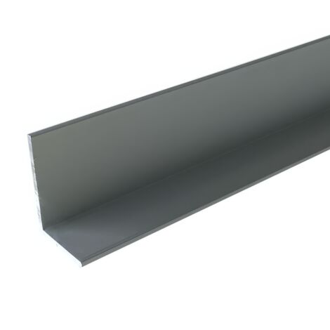 Cornière en aluminium 15mm x20mm x1.3mm, lg 1000mm (Anodisé argent) HOMEWELL