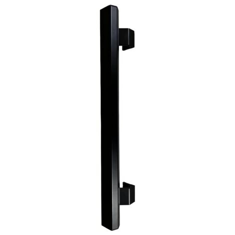 Poignée bâton maréchal- pack complet, Lg 1800mm, Noir mat - Profilé Aluminium pour Aménagement et Isolation - Optimisation Acoustique et Accessibilité - Idéal pour Portes Intérieures et Extérieures