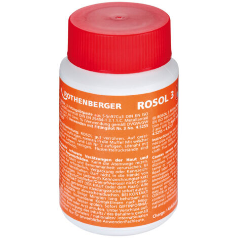 ROTHENBERGER Pâte à souder pour raccords ROSOL 3, 250g - 45225