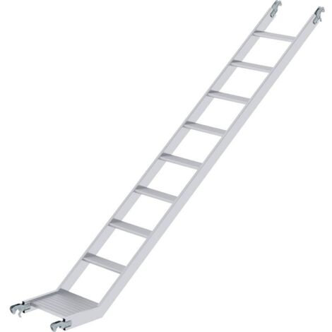 Günzburger Steigtechnik Escalier incliné inférieur pour échafaudage à escalier Longueur d'échafaudage 2,45 m - 027963 (1/2)
