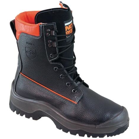 Bottes de sécurité forestière NoRisk taille 43 noir / orange - 39113-43 (1/2)