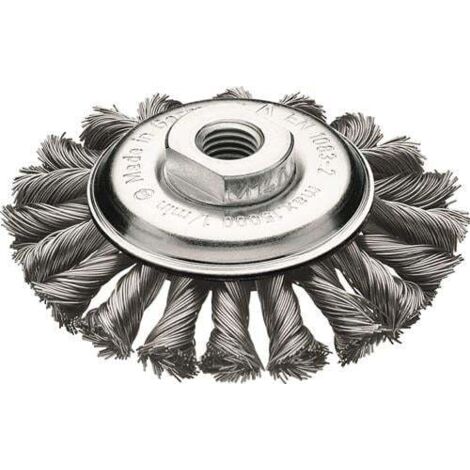 Lessmann Brosse conique Ø 115 mm M14 Épaisseur du fil 0,5 mm - 472.257.WZ (1/4)