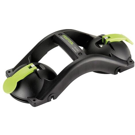 Festool – Poignée double ventouse GECKO – Capacité de charge 50 kg – Fixation rapide avec leviers de serrage – 492617