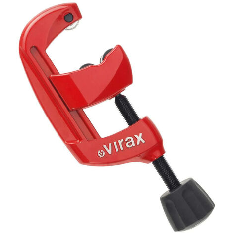 Virax – Coupe-tube acier inoxydable pour filetage plomberie – Poignée Soft Touch® pour confort – Changement de molette rapide – 210475 (1/9)