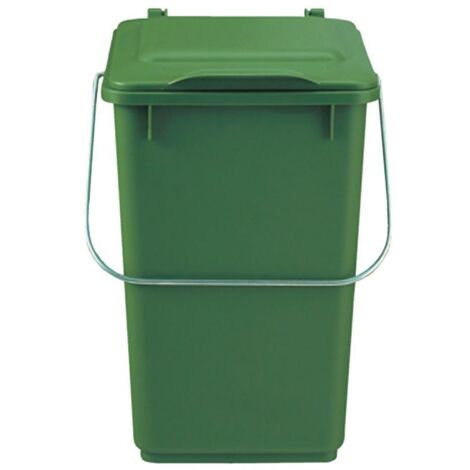 Collecteur de déchets 10L – Dimensions H309 x L205 x P276 mm – Couvercle rabattable – Pour déchets biodégradables – 1086550 – Sulo (1/3)