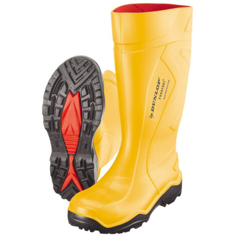 DUNLOP Bottes de sécurité Purofort+ Full Safety taille 45 jaune - 45507-45