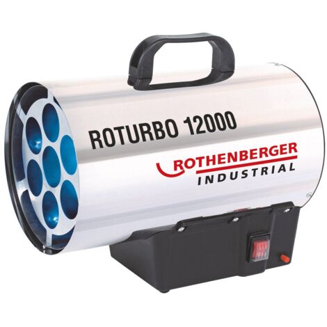ROTHENBERGER Industrial Canon à air chaud ROTURBO 12000 avec allumage piézoélectrique incluant tuyau et régulateur - 1500000050