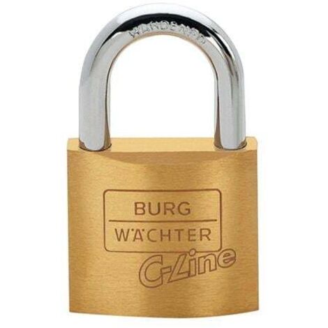 BURG-WÄCHTER Cadenas à cylindre 222 35, corps de serrure L.35mm MS, différentes clés - 222/35 (1/4)