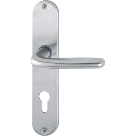 HOPPE Garniture à Plaque Longue Cardiff E1850Z/302 VA F69 PZ 72mm DIN G/D - 2423699