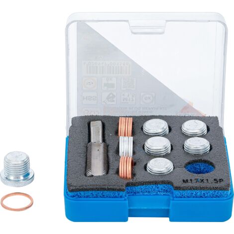 BGS Kit de réparation pour filetages de bouchons de vidange d'huile M17 x 1,5 mm - 158 (1/4)