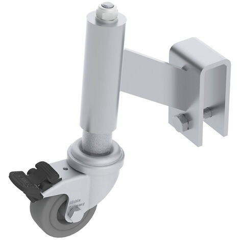 Günzburger Steigtechnik 4x roulettes de frein à ressort pour plate-forme de travail fixe en aluminium - 050036 (1/2)