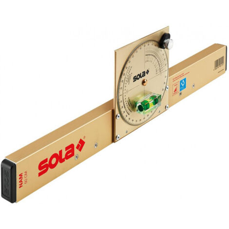 SOLA Niveau à bulle incliné NAM 50 T 50cm aluminium or avec aimant - 1484501