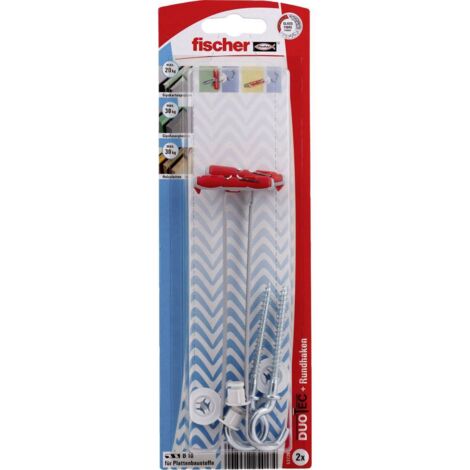 Fischer 2x DUOTEC 10 RH avec crochet rond - 537268 (1/2)