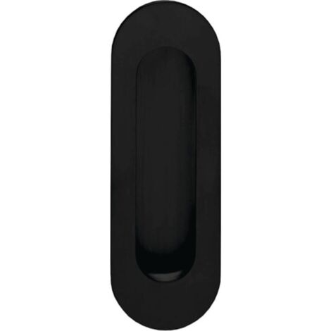 INTERSTEEL Schiebetürmuschel 4476 VA schwarz ov.bl.L.120mm B.40mm - 23447681 (1/3)