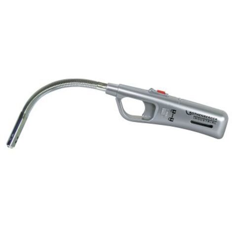 Rothenberger – Allume-brûleur piezo flamme tempête flexible – Allumage automatique – Verrouillage de sécurité – Rechargeable avec cartouche Rofill Super 100