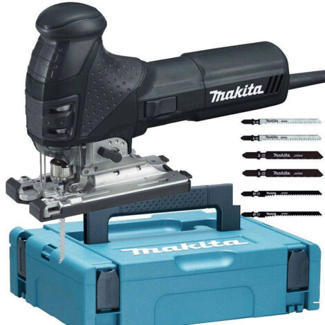 Makita – Scie sauteuse 720W avec 6 lames – Pour bois dur et aluminium – Moteur puissant – Coffret Makpac – 4351FCTJB