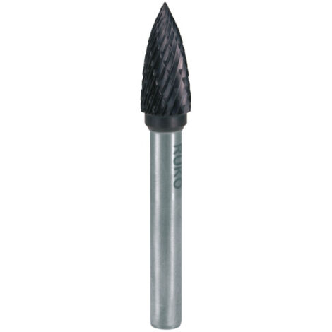 RUKO Fraise en carbure monobloc SPG Ø 8 mm Longueur de tête 18 mm Ø de queue 6 mm Denture TiCN KVZ 4 - 116026TC (1/5)