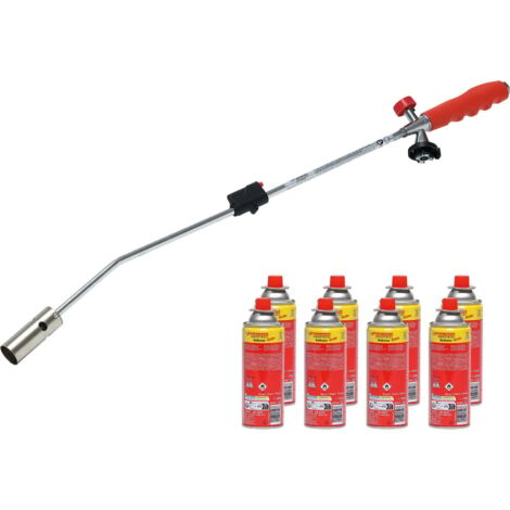 Brûleur thermique de désherbage gaz RS 220 avec 8 cartouches RoButan 220g – Allumage piézoélectrique – 1500004153 - RS 220 Y