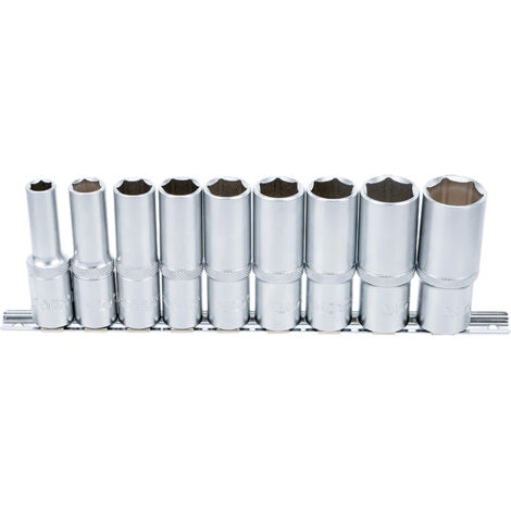 Bgs Technic – Douilles longues 9 pièces 12,5 mm – 10 à 24 mm – Acier chrome-vanadium – Pro Torque® pour couple élevé – 2223 (1/7)
