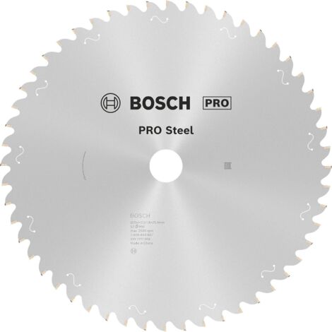 Bosch – Lame de scie circulaire 254mm – Alésage 25,4mm – 52 dents carbure pour acier et béton – Coupe nette sans éclat – 2608844867 (1/5)