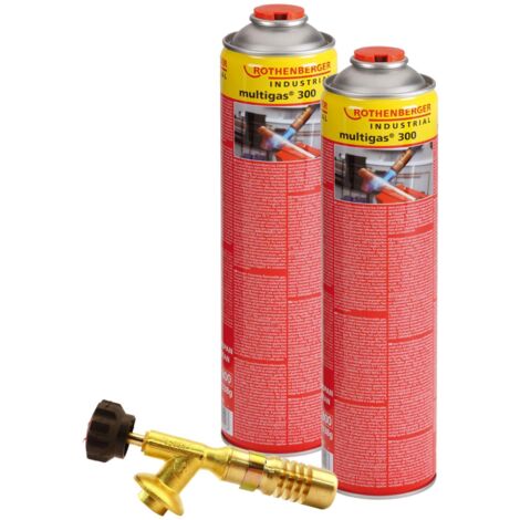 ROTHENBERGER Industrial Hot Pack Brûleur incl. 2x Multigas 300 600 ml - 35510