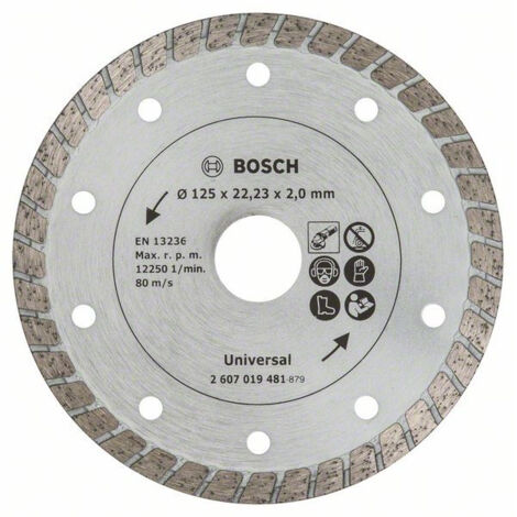 Nom Bosch Disque diamanté Turbo diamètre 125 mm - 2607019481 (1/5)
