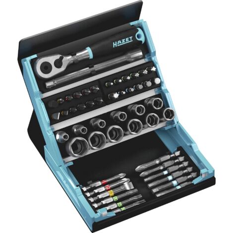 Hazet SmartCase 2200SC-2 Jeu d'embouts 50 pièces 6 pans intérieurs, vis à fente, cruciforme Phillips, vis Pozidriv, 12 (1/5)