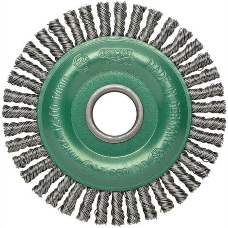 osborn brosse ronde ( 4000840128 ) Ø 125 mm épaisseur de fil 0,35 mm 12000 min-¹
