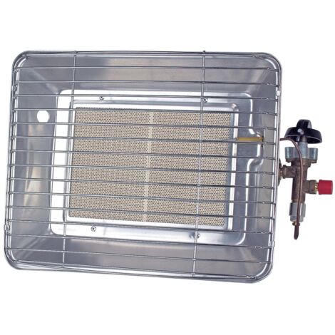 Rothenberger – Chauffage radiant au gaz 200-370 g/h pour espaces extérieurs – Compatible propane 5/11 kg – Régulateur 50 mbar – 35984