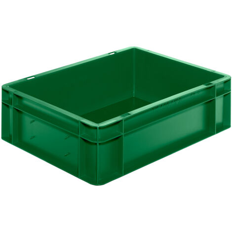 LA-KA-PE Bac de transport empilable L400xL300xH120mm - TK400/120-0 VERT