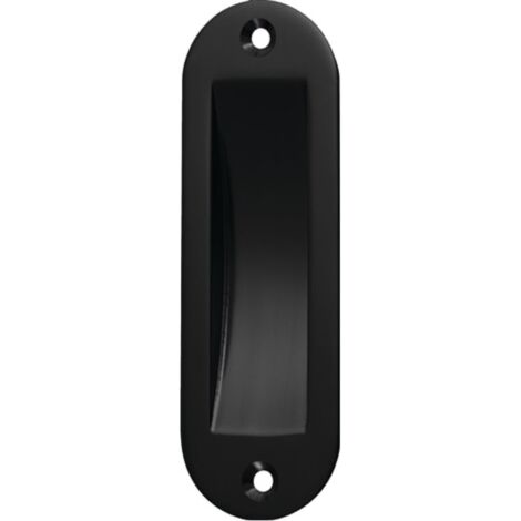 hermeta poignée coquille porte coulissante alu.noir pulv.ov.2xD.5mm L.120mm l.40mm - 4560-70E (1/4)