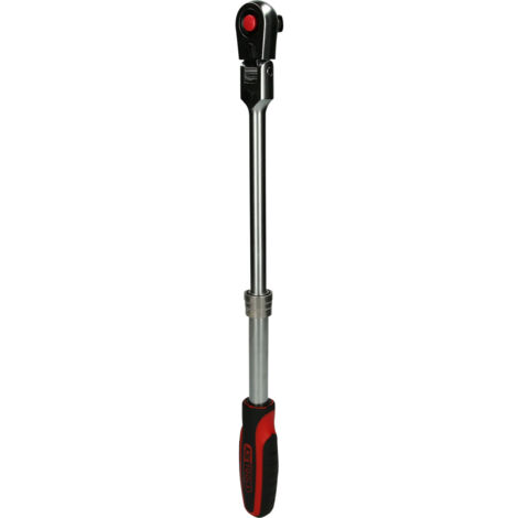 KS TOOLS 1/2" SlimPOWER Cliquet réversible articulé télescopique 72 dents - 914.1220
