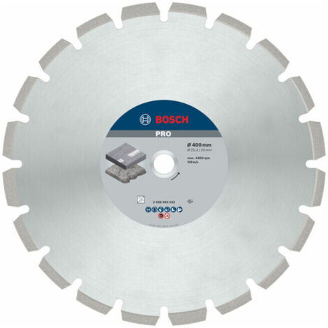 Bosch PRO Disque diamant asphalt 400 x 20/25,4 mm - 2608603642 (1/5)