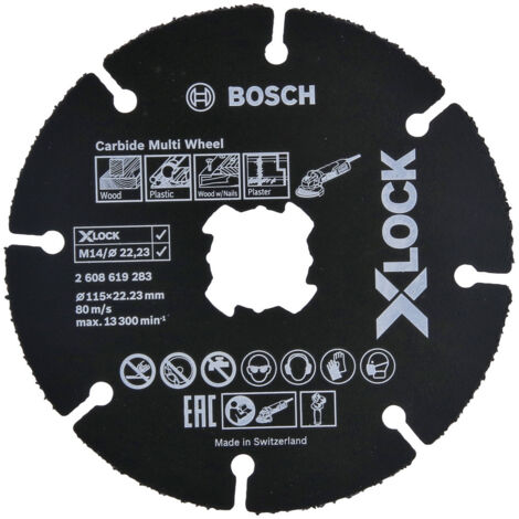 Nom Bosch 1x X-LOCK Carbide Multi Wheel Ø 115 mm - 2608619283 (1/9)