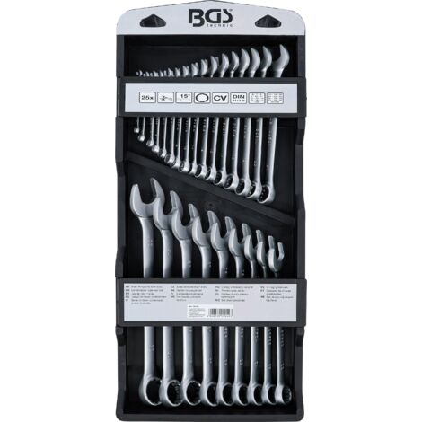 BGS Jeu de clés polygonales 6 - 32 mm 25 pièces - 30100 (1/4)