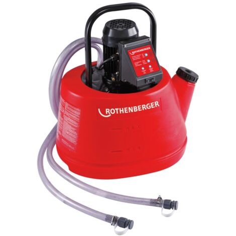 Rothenberger – Pompe de détartrage pour chauffage central – Débit 40 l/min – Température jusqu'à 50 °C – Programmable pour un usage optimal
