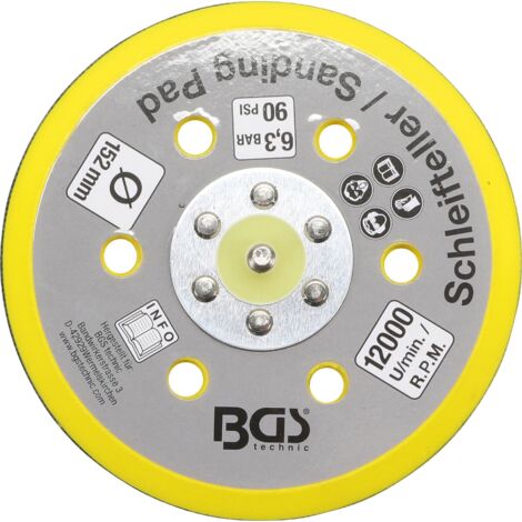 BGS Plateau auto-agrippant pour Art. 3290 / 8688 Ø 152 mm - 8688-23 (1/2)
