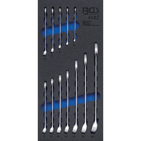 BGS Incrustation d'atelier 1/3: Jeu de clés mixtes SW 6 - 22 mm 12 pcs. - 4082 (1/2)
