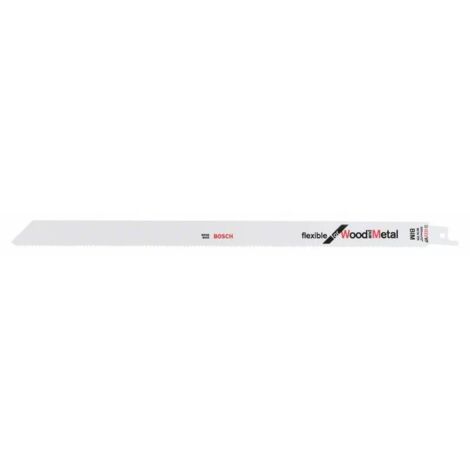 5 lames de scie sabre S 1222 VF Flexible for Wood and Metal 300mm - BOSCH - 2608656022