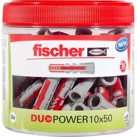 Fischer DuoPower 10 x 50 Boîte ronde (55 pièces) - 541921 (1/3)