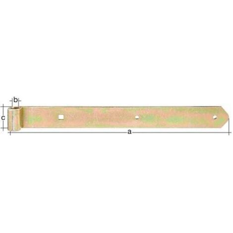 Ceinture de chargement L.1000x16x45mm S.5mm STA galvanisée, revêtue, passe D.16mm rond