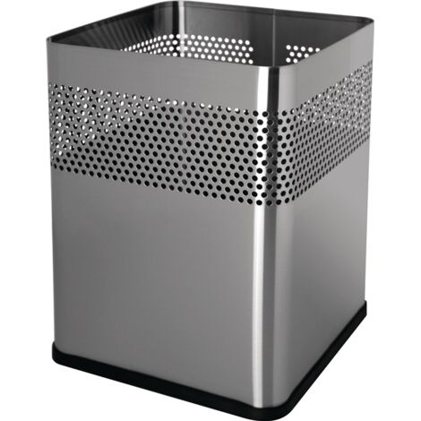 helit corbeille à papier 18 l H325xL240xP240 mm carrée - H25159-00 (1/2)