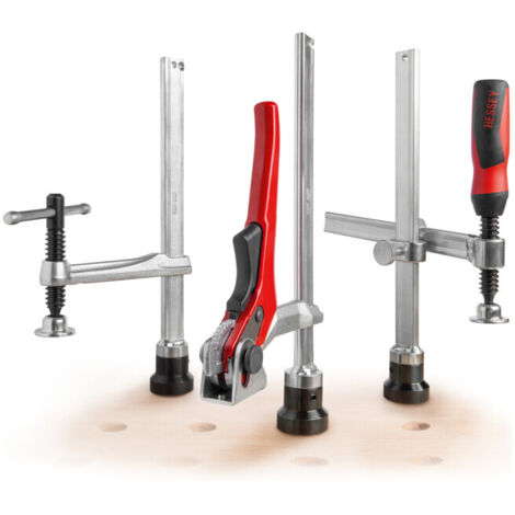 Bessey – Adaptateur d'établi TW16AW19 – Pour éléments de serrage 16 mm – Compatible avec établis perforés – Système sans outil - S051861